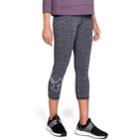 Women's Under Armour Favorite Graphic Low-rise Capri Leggings, Size: Small, Black