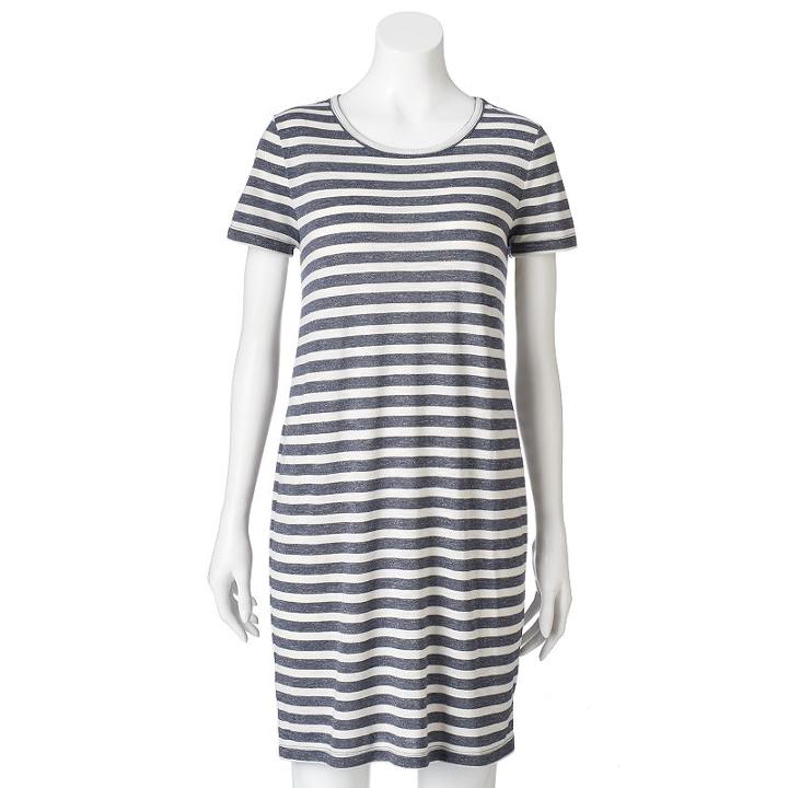 Women's Sonoma Goods For Life&trade; T-shirt Dress, Size: Xl, Blue