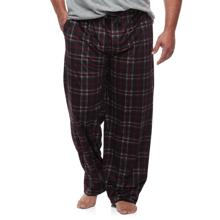 Big & Tall Van Heusen Fleece Lounge Pants, Men's, Size: L Tall, Oxford