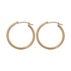 18k Gold Polished Hoop Earrings, Women's