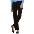 Women's Croft & Barrow&reg; Comfort Waist Straight-leg Corduroy Pants, Size: 4 T/l, Black
