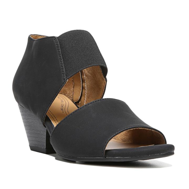 Naturalsoul By Naturalizer Dylan Women's Wedge Sandals, Size: Medium (8.5), Black