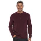 Men's Croft & Barrow&reg; Classic-fit Stretch Henley, Size: Xl, Red
