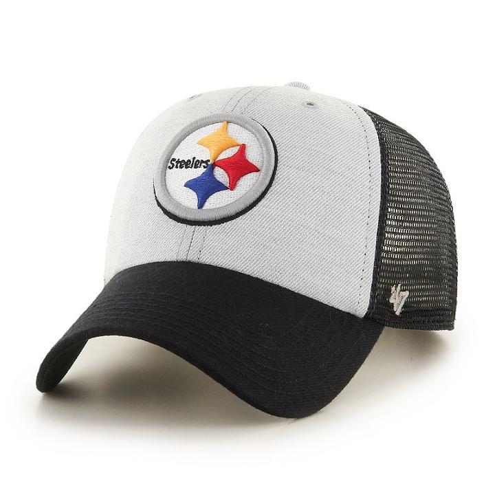 Adult '47 Brand Pittsburgh Steelers Belmont Clean Up Adjustable Cap, Black