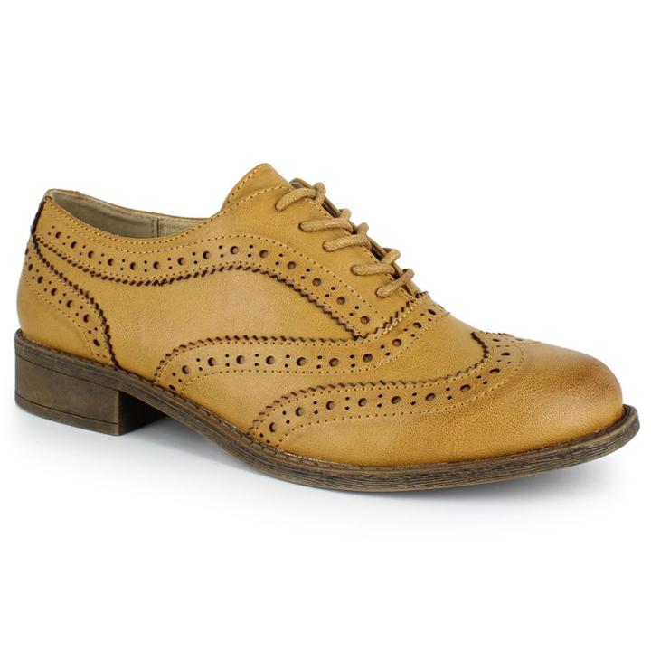 Dolce By Mojo Moxy Riley Women's Wingtip Dress Shoes, Size: Medium (9), Beig/green (beig/khaki)