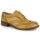 Dolce By Mojo Moxy Riley Women's Wingtip Dress Shoes, Size: Medium (9), Beig/green (beig/khaki)