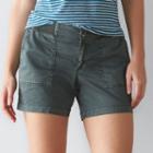 Women's Sonoma Goods For Life&trade; Utility Shorts, Size: 14, Grey