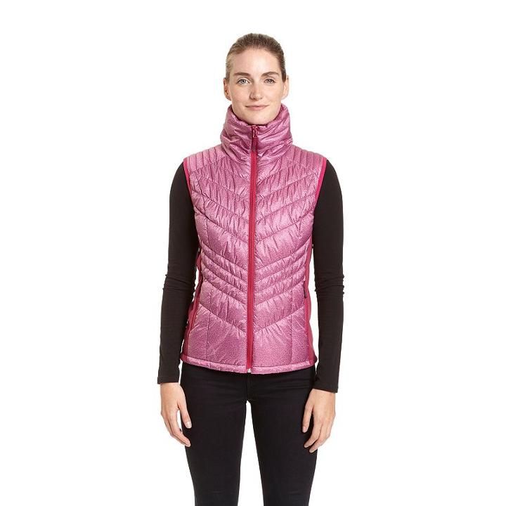 Women's Champion Insulated Puffer Vest, Size: Xl, Pink