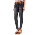 Juniors' Wallflower Curvy Belted Skinny Jeans, Girl's, Size: 17, Dark Pink
