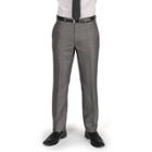 Men's Billy London Slim-fit Sharkskin Flat-front Charcoal (grey) Suit Pants, Size: 34x29