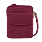 Travelon Anti-theft Signature Quilted Slim Pouch, Women's, Red