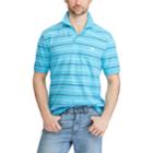 Big & Tall Chaps Classic-fit Striped Pique Polo, Men's, Size: 4xb, Blue
