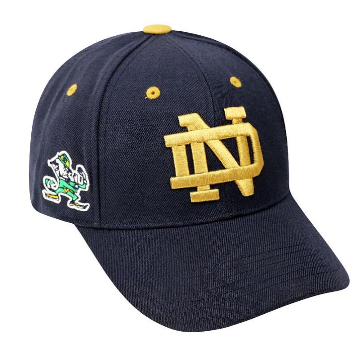 Adult Top Of The World Notre Dame Fighting Irish Triple Threat Adjustable Cap, Men's, Blue (navy)