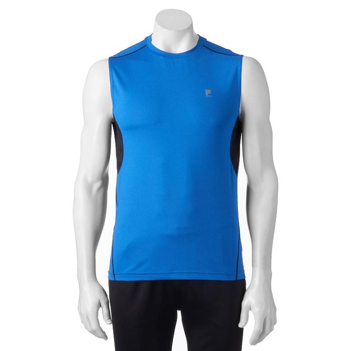 Big & Tall Fila Sport&reg; Fitted Training Tank Top, Men's, Size: 3xb, Blue