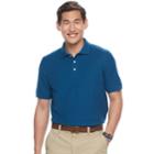 Men's Croft & Barrow&reg; Pique Performance Polo, Size: Small, Dark Blue
