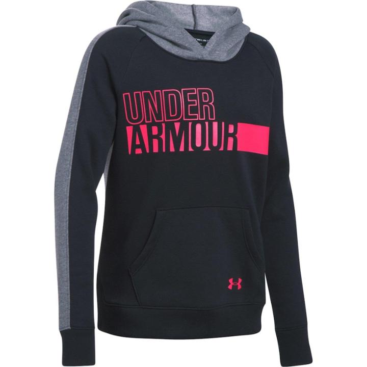 Girls 7-16 Under Armour Favorite Fleece Hoodie, Size: Medium, Black