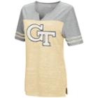 Women's Campus Heritage Georgia Tech Yellow Jackets On The Break Tee, Size: Small, Drk Yellow