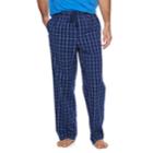 Men's Croft & Barrow&reg; True Comfort Stretch Woven Lounge Pants, Size: Large, Dark Blue