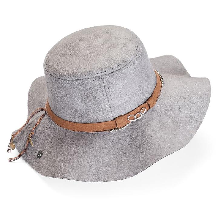 Women's Peter Grimm Sacson Faux-suede Hat, Grey