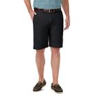 Men's Haggar Cool 18&reg; Pro Classic-fit Expandable-waist Stretch Performance Shorts, Size: 38, Black