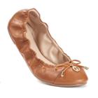 Juicy Couture Women's Scrunch Ballet Flats, Size: 5.5, Brown Oth