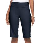 Women's Dana Buchman Millennium Skimmer Capris, Size: Small, Blue