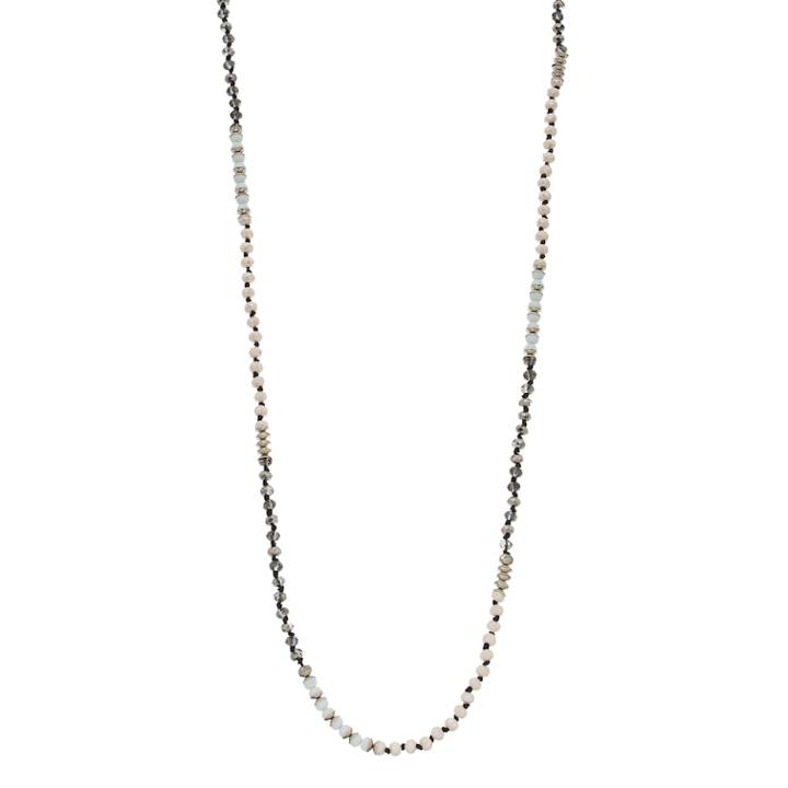 Long Bead Necklace, Women's, Grey