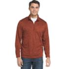 Men's Izod Advantage Sportflex Regular-fit Marled Performance Quarter-zip Pullover, Size: Xl, Brt Red