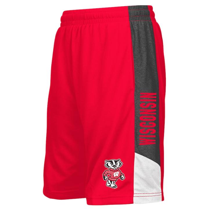 Boys 8-20 Colosseum Wisconsin Badgers Shorts, Size: M 10-12, Dark Red
