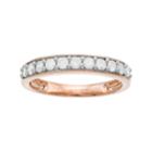 10k Gold 1/2 Carat T.w. Diamond Anniversary Ring, Women's, Size: 8, White