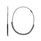 Simply Vera Vera Wang Simulated Stone Threader Hoop Earrings, Women's, Blue