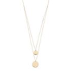 14k Gold Disc Swag Necklace, Women's, Size: 16, Yellow