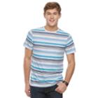 Men's Urban Pipeline&reg; Striped Tee, Size: Large, Turquoise/blue (turq/aqua)