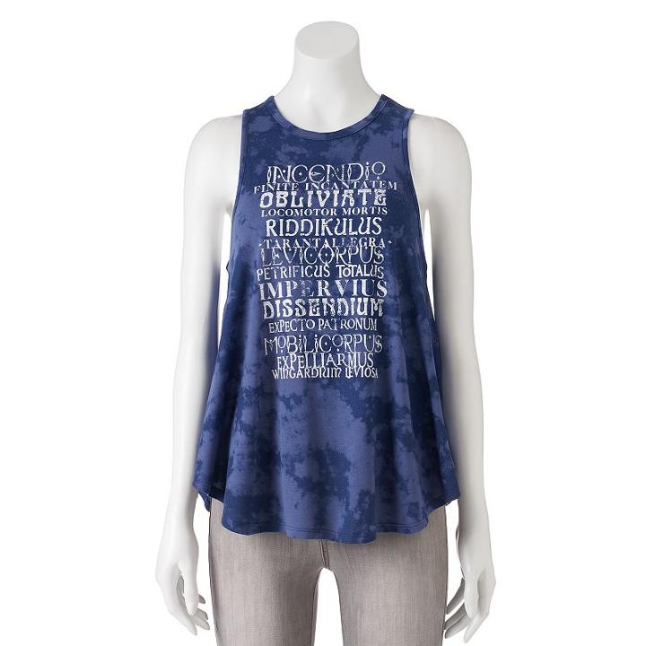 Juniors' Harry Potter Spells Swing Graphic Tank, Girl's, Size: Xl, Ovrfl Oth