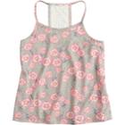 Girls 7-16 & Plus Size So&reg; Printed Crochet Tank, Size: 16, Med Grey
