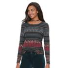 Petite Sonoma Goods For Life&trade; Essential Crewneck Tee, Women's, Size: S Petite, Oxford