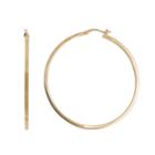 Silver Classics 18k Gold Over Silver Hoop Earrings, Women's, Yellow