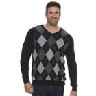Big & Tall Croft & Barrow&reg; True Comfort Classic-fit Easy-care V-neck Sweater, Men's, Size: 3xl Tall, Oxford