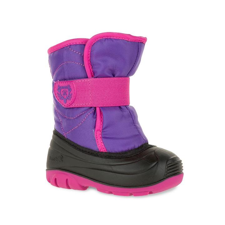 Kamik Snowbug3 Toddler Girls' Waterproof Winter Boots, Girl's, Size: 9 T, Purple
