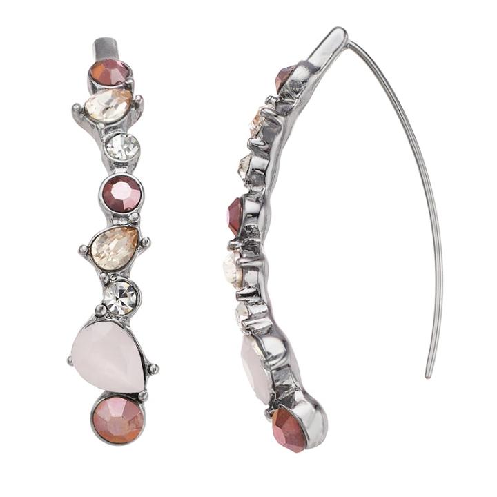 Simply Vera Vera Wang Simulated Crystal Threader Drop Earrings, Women's, Pink