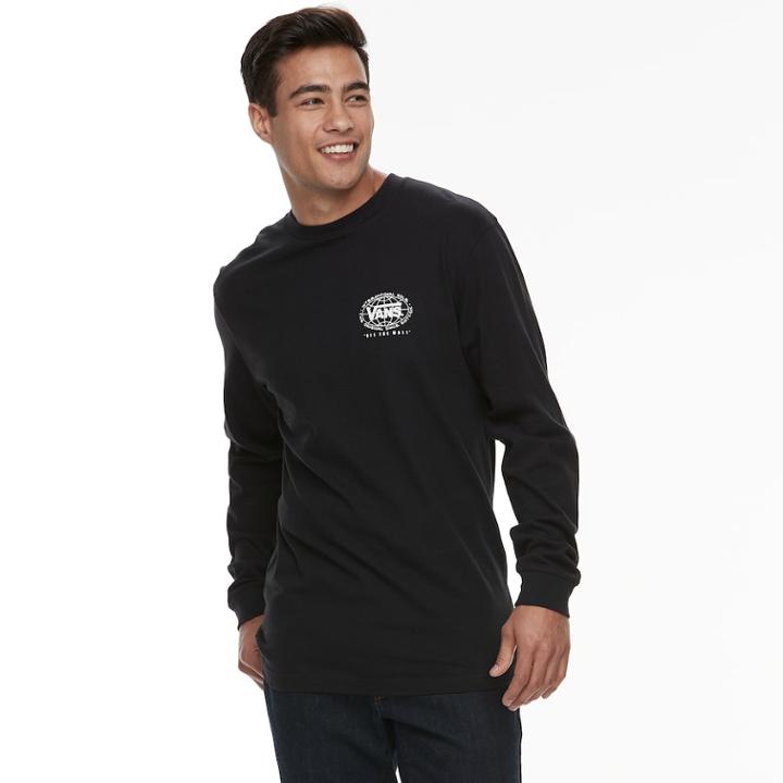 Men's Vans International Wal Tee, Size: Small, Black