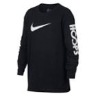 Boys 8-20 Nike Swoosh Hoops Tee, Size: Medium, Grey (charcoal)