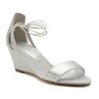 New York Transit Bring Music Women's Wedge Sandals, Size: 8.5 Wide, Light Grey