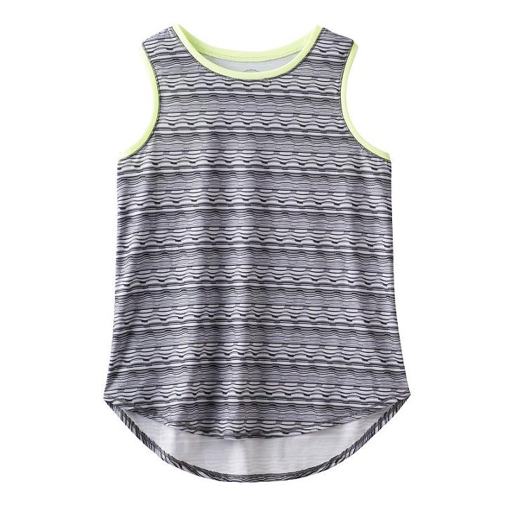 Girls 7-16 & Plus Size So&reg; Contrast Binding Graphic Tank Top, Girl's, Size: 14, Black