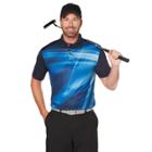 Men's Grand Slam Regular-fit Motionflow 360 Performance Golf Polo, Size: Large, Blue (navy)