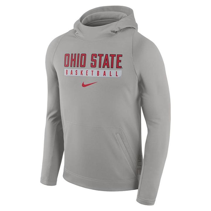 Men's Nike Ohio State Buckeyes Basketball Fleece Hoodie, Size: Small, Grey Other