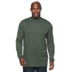 Big & Tall Croft & Barrow&reg; Easy-care Mockneck, Men's, Size: 3xl Tall, Dark Green