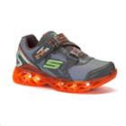 Skechers Super Z Reflextors Light-up Boys' Sneakers, Size: 2, Med Brown