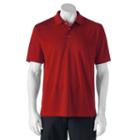 Men's Grand Slam Classic-fit Airflow Performance Golf Polo, Size: Medium, Dark Red
