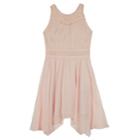 Girls 7-16 Iz Amy Byer Sharkbite Hem Halter Fit & Flare Dress, Size: 7, Light Pink